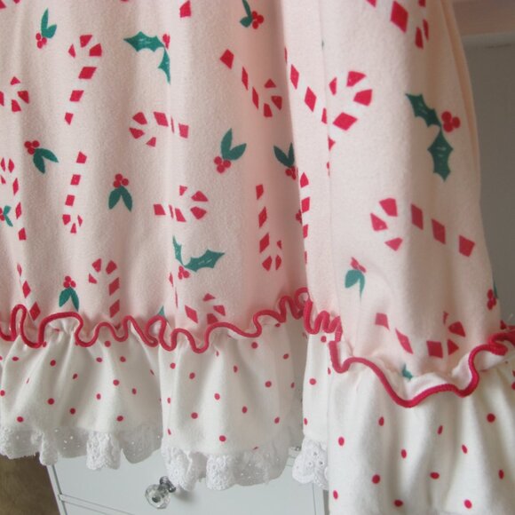 SweetHoney Girl's Candy Cane Pajama Gown Set Size 8Y EUC - Picture 3 of 5